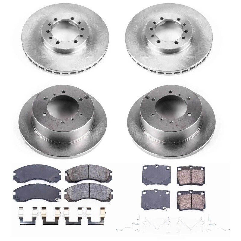 KOE4402 Powerstop Brake Disc and Pad Kits 4-Wheel Set Front & Rear gallery