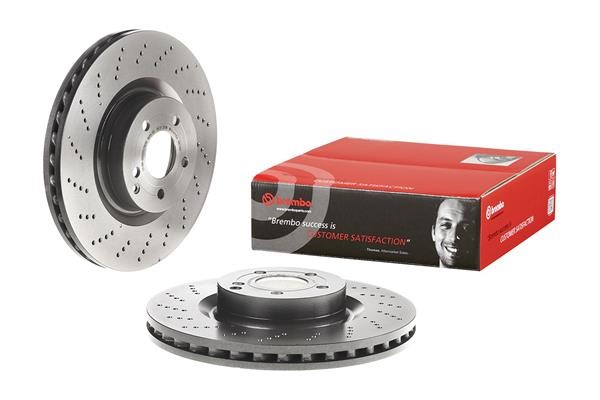 BREMBO Front Brake Disc Rotors Kit Mercedes E-Class W212 A207, 5 Hole gallery