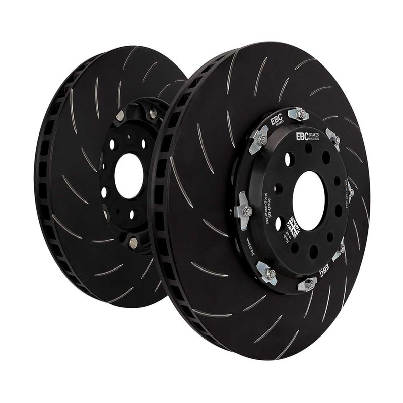 Sport Brake Disc EBC Turbo Groove Disc (2 Piece) Model EBC125342 for Audi