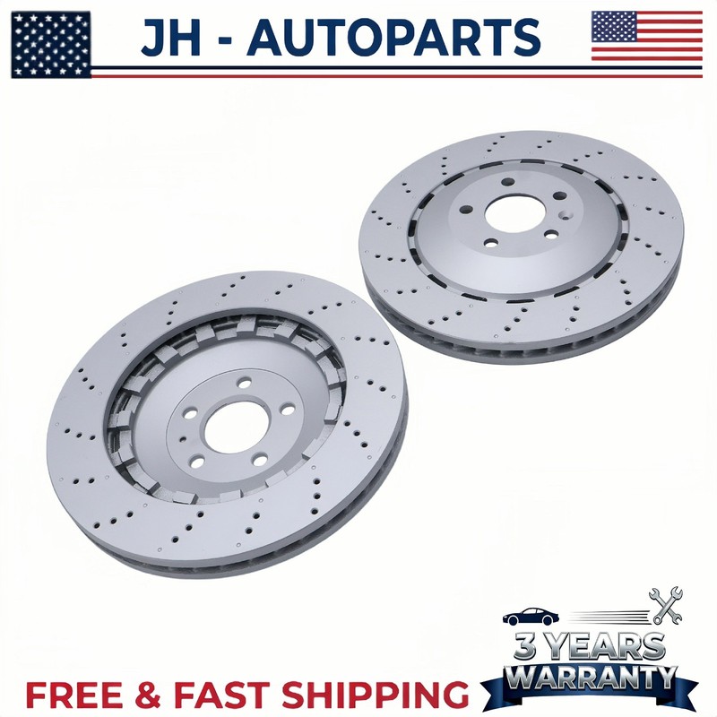 2Pcs Front Brake Disc Rotors 365mm FOR Lamborghini Huracan R8 RS5 8T0615301 gallery