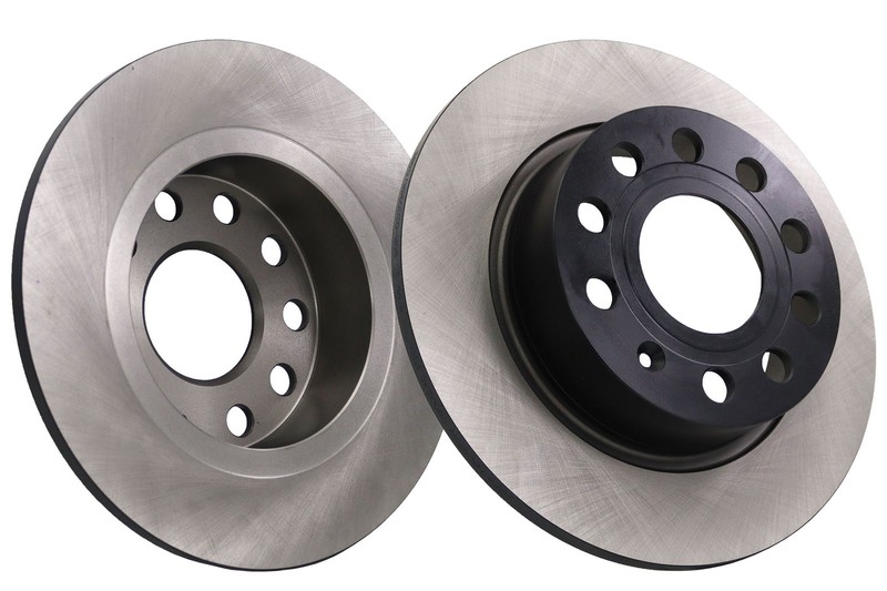 2x Brake Discs Pair Solid fits AUDI A3 8P1, 8P7, 8PA Rear 03 to 13 253mm Set New gallery