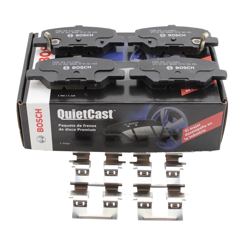 DuraGo Rear Rotors Bosch QuietCast Ceramic Disc Brake Pads Kit For Outlander gallery