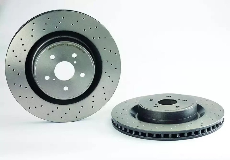New Fits Lexus IS F 08-14 Set of 2 Front & 2 Rear Disc Brake Rotors Brembo OEM gallery