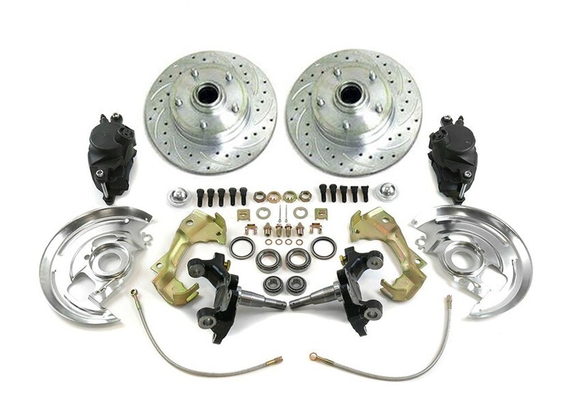1967 1968 1969 Chevy Camaro Front Disc Brake Kit Conversion 2″ Drop Spindle GM