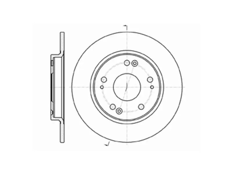 DRIVETEC - Rear Solid Brake Disc Pair - 259.8mm Diameter gallery