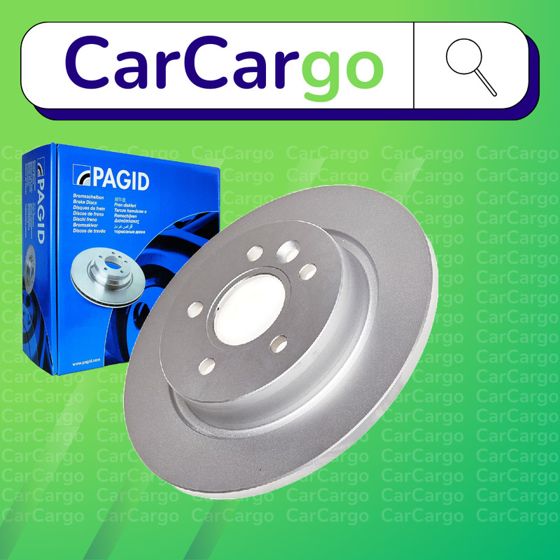 Pagid Solid Rear Brake Discs Pair For Volvo S40 1.6 D 2005-2012 280 mm