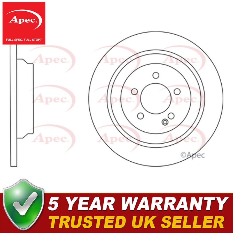 Apec Rear 1x Brake Disc Fits Mercedes Vito 2014- V-Class 2014- A4474230412