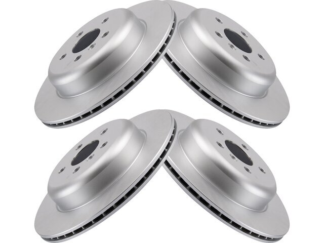 TRQ 18GR49G Rear Brake Rotor Set Fits 2018-2021 BMW 530e