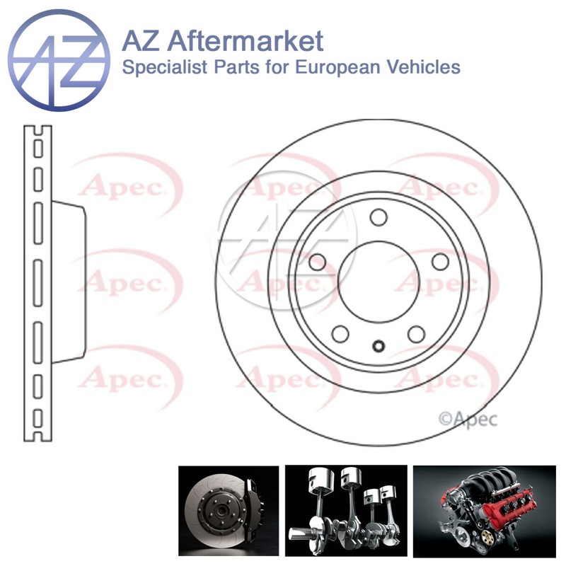 Fits Audi A5 Q5 A7 A6 A4 2.0 3.0 TDi 3.1 4.2 AZ Front Brake Disc 4G0615301AE