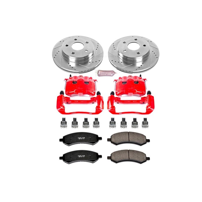 KC2163 Powerstop 2-Wheel Set Brake Kit With Calipers Front for Ram Truck 1500 gallery
