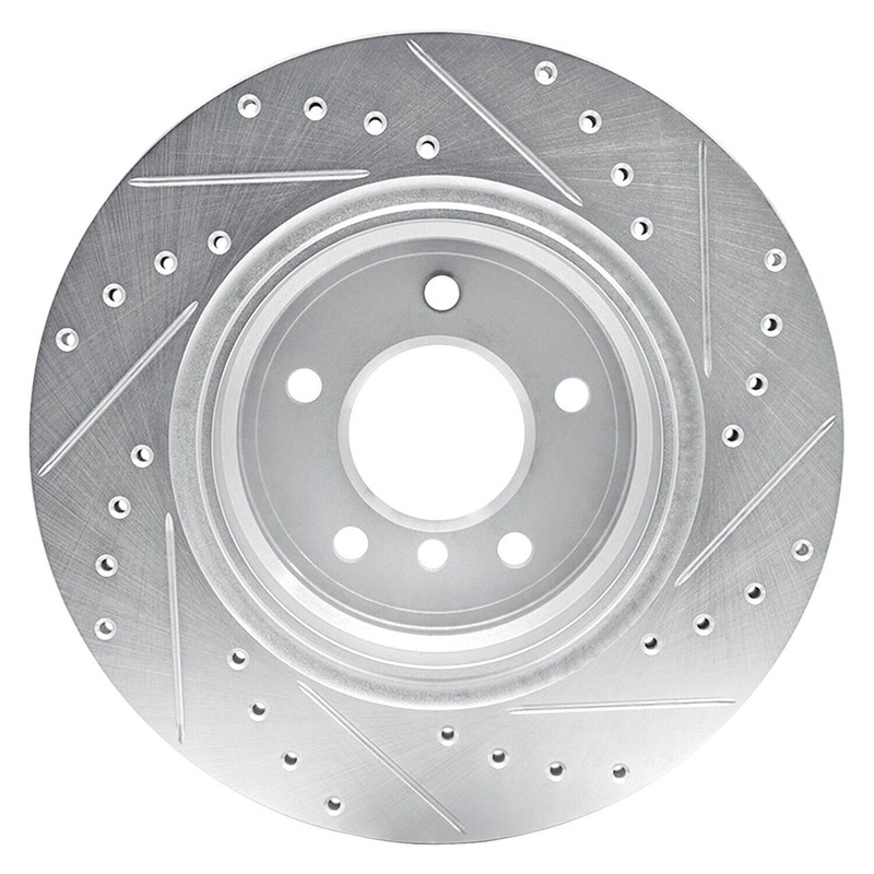 For BMW Z8 00-03 eLINE Drilled & Slotted 1-Piece Rear Driver Side Brake Rotor