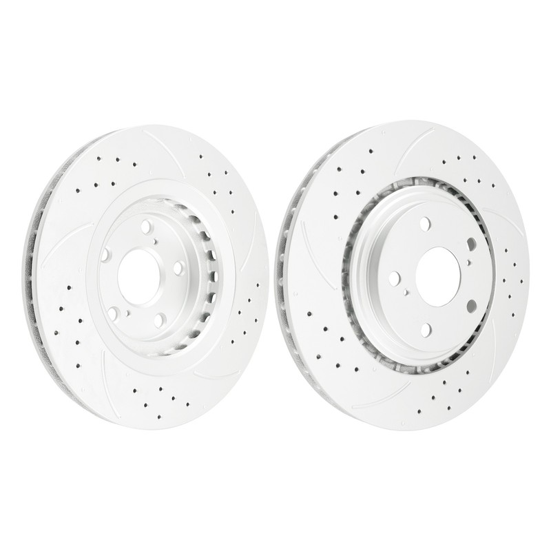 2x Front Drilled Vented Rotors For Lexus RX350 2010-15 Toyota Sienna 2011-20 gallery