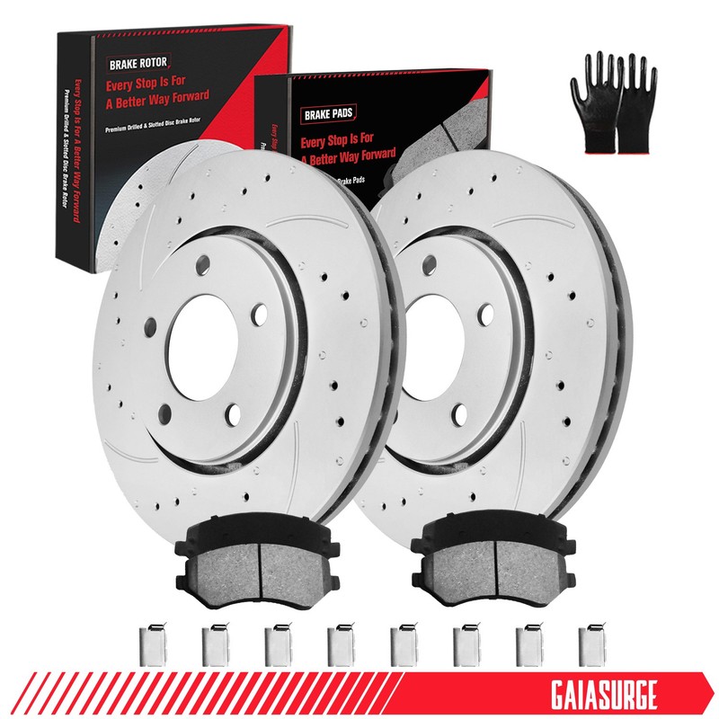 Front Brake Rotors Ceramic Pads For 2001 – 2003 2004 2005 Dodge Grand Caravan
