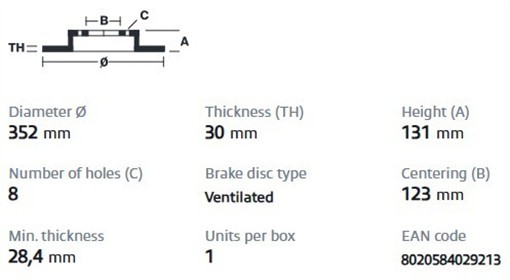 Brembo 09.B655.10 Prime OE Equivalent Vented Brake Rotors - Rear Pair gallery