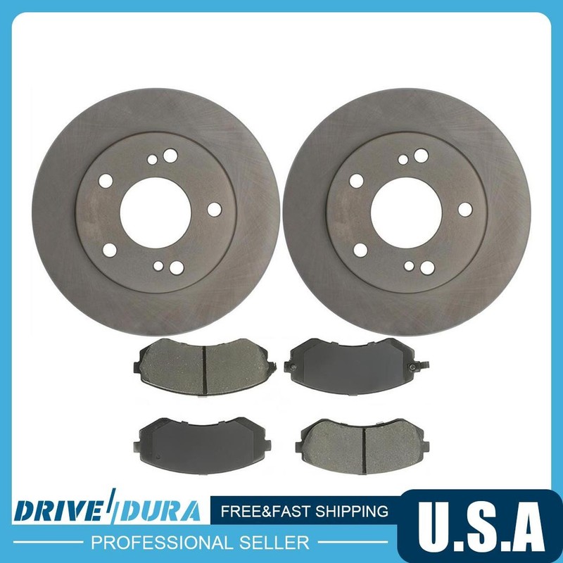 Front Disc Brake Rotors Brake Pads Kit fits 1994-1996 Nissan 240SX