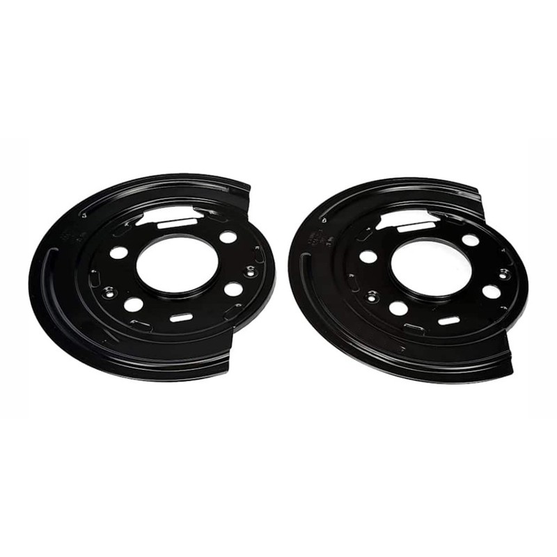 For Chevy Express 3500 2003-2005 Brake Dust Shields Rear | Steel | Black Finish gallery