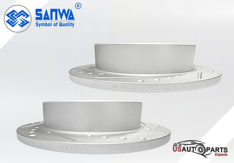 FRONT & REAR BRAKE ROTOR SET GEOMET COATED D&S FOR JEEP LIBERTY 2003-2007 gallery