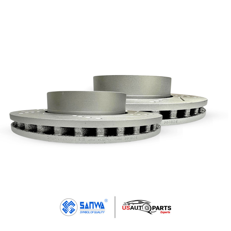 FRONT BRAKE ROTOR VENTED GEOMET D&S & CERAMIC PAD KIT 295 mm FOR C250 2008-2015 gallery