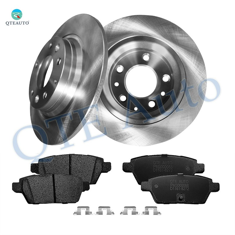 6 Rear 280mm Brake Disc Rotors-Ceramic Brake Pad Kit For 2006-2011 Mercury Milan