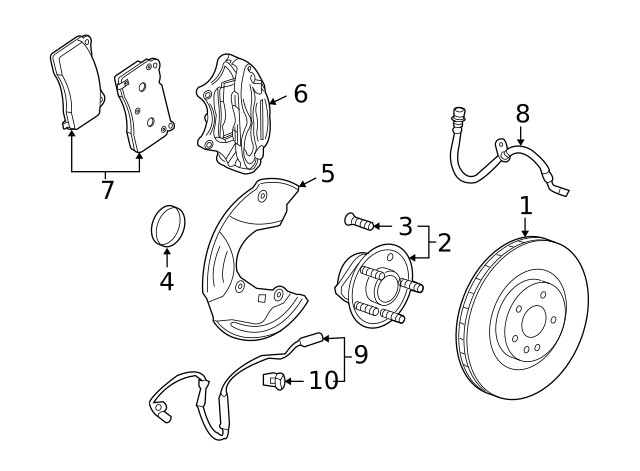 Genuine GM Front Driver Side Disc Brake Rotor 19419983 gallery