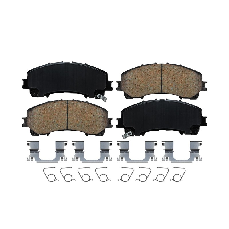 12.6 inch Front Drilled Rotors Ceramic Brake Pads for 2018 - 2020 Nissan Rogue gallery