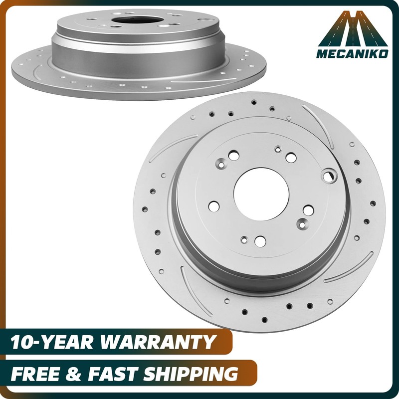 Rear Disc Brake Rotors Drilled for 2007 2008 – 2016 Acura RDX Honda CR-V -12 in