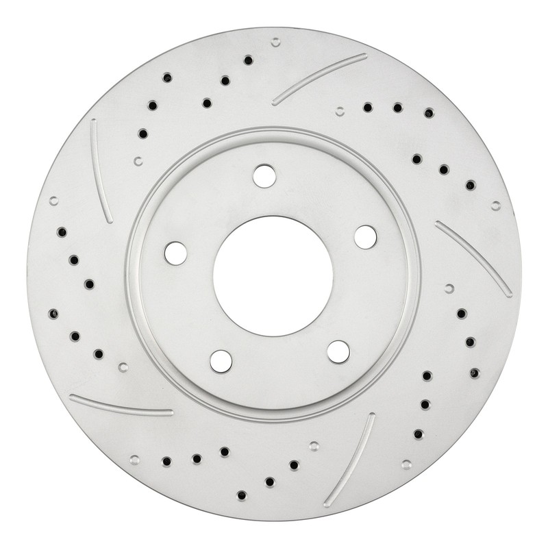 Pair Front Drilled Slotted Disc Brake Rotors For 2002-2004 Nissan Altima 31306 gallery