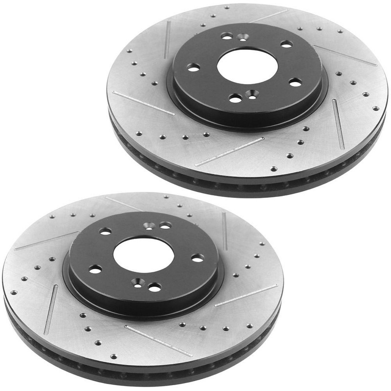 For Honda Accord Rotors 5 Lugs 300mm Front Disc Rotors and Brake Pads 2003-2012 gallery