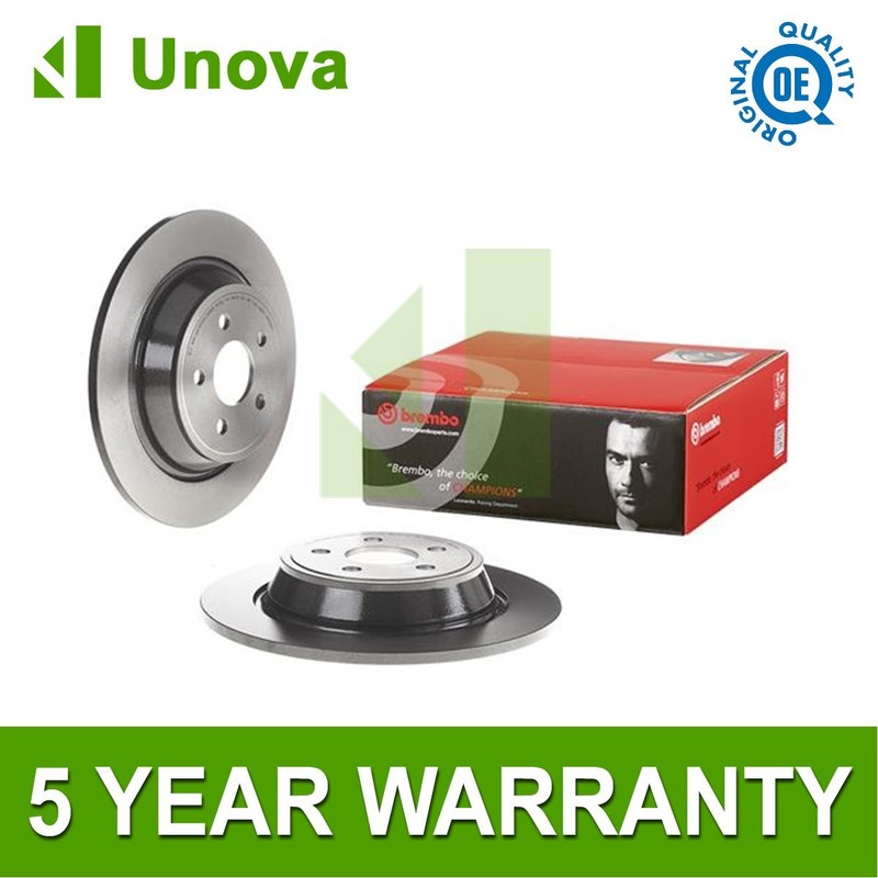 Brake Discs Rear Unova Fits Ford S-Max 2015- Galaxy 2015- Edge 2015-2018