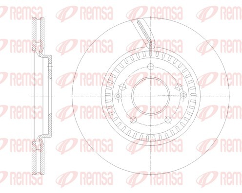 REMSA 62115.10 Brake Disc for SSANGYONG