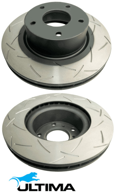 FRONT SLOTTED DISC BRAKE ROTOR SET FOR HOLDEN CAPRICE WL ALLOYTEC LY7 3.6L V6