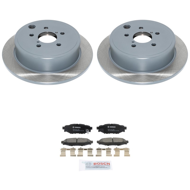 DuraGo Rear Rotors Bosch QuietCast Ceramic Disc Brake Pads Kit For Forester WRX