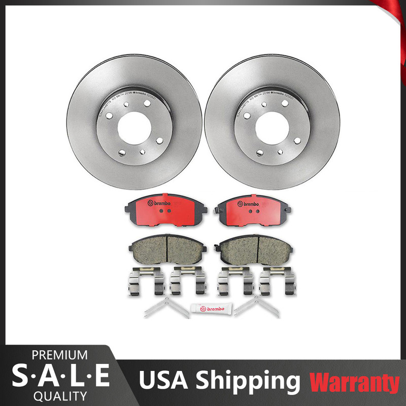 Brembo Front Brake Kit Ceramic Pads Disc Rotors for Infiniti G20 Altima Sentra