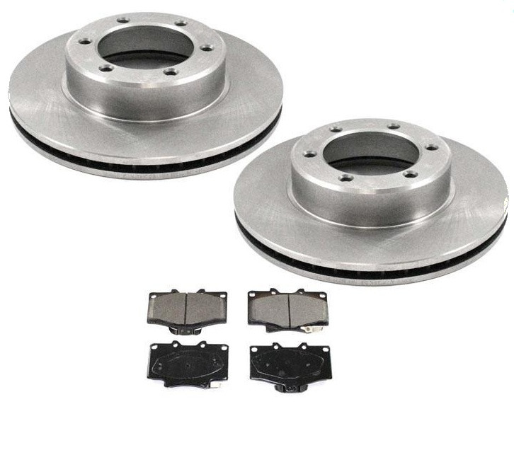 Fits 1993-1998 Toyota T100 4 Wheel Drive Front Brake Rotors & Ceramic Pads