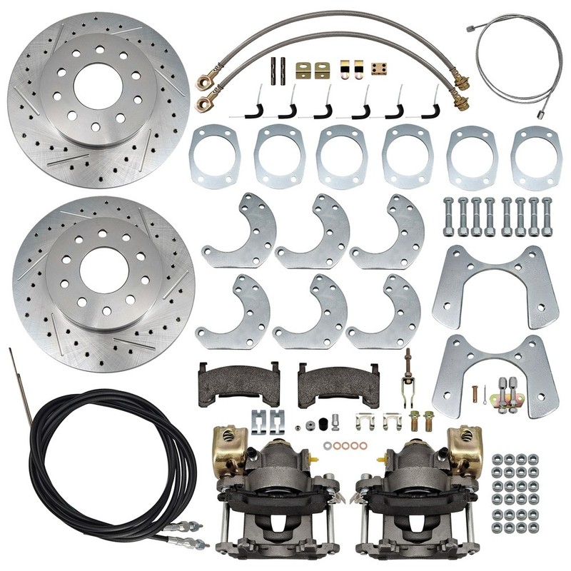 8 & 9 Inch Rear Disc Brake New Conversion Kit w/ Brake Silver For Pre-1980 Ford gallery