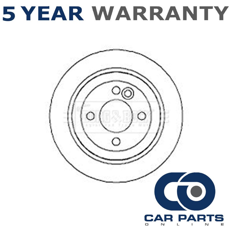 1x Brake Disc Rear CPO Fits Mini Cooper 2001-2015 One 2001-2007 1.6 D One