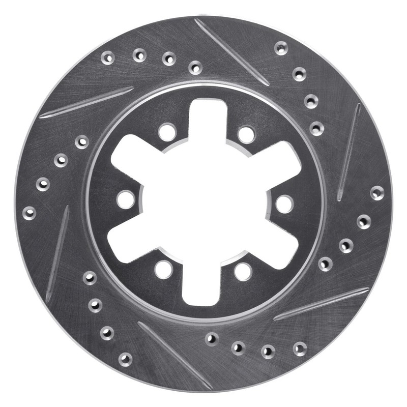 For Nissan Pickup 95-97 Brake Rotor eLINE Drilled & Slotted 1-Piece Front