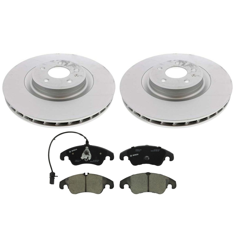 SHW OEM Front Brake Kit 345mm Disc Rotors & Bosch Ceramic Pad Set for Audi S4 S5