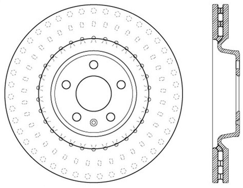 StopTech Fits Power Slot 12 Audi A6 Quattro/11-12 A7 Quattro / 7/11-13 S4 Front