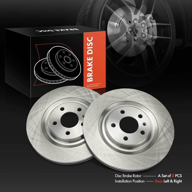 2pcs Rear Disc Brake Rotor for Audi A4 allroad A4 Quattro A5 A6 A7 Porsche Macan gallery