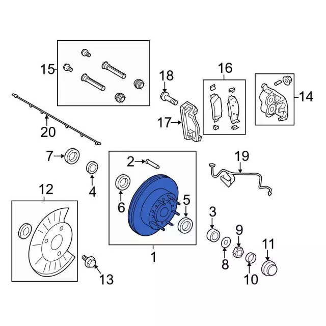 Genuine Ford Rotor Assembly - Brake Front PC3Z-1102-A gallery