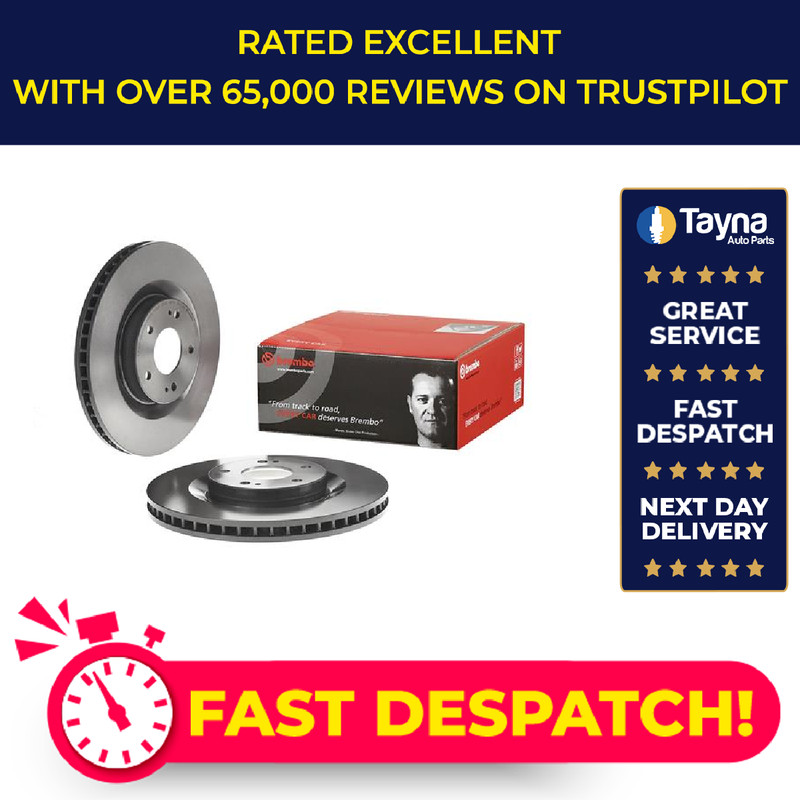2x Brake Discs Pair Vented fits MITSUBISHI ECLIPSE 2.2D Front 2019 on 4N14 320mm