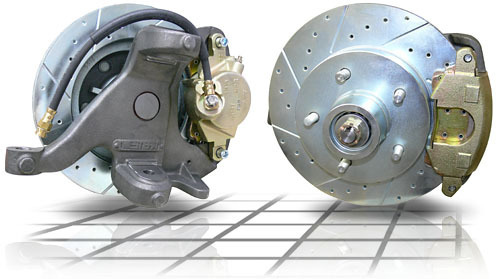 1963-66 Chevy, GMC C10 Truck Disc Brake Kit, Drop Spindle, 6-Lug – Drilled