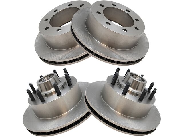 Front and Rear Brake Rotor Set For 2007 Ford E150 CD597FT