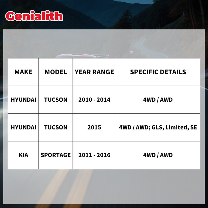 284mm Rear Brake Rotors & Brake Pads for Hyundai Tucson 2011-2016 Kia Sportage gallery