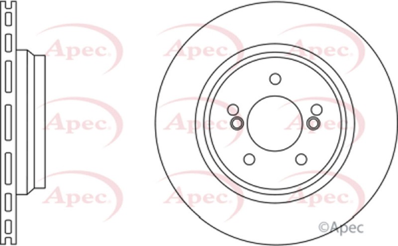 Fits BMW 5 Series 1999-2003 3.5 IntuPart Rear 1x Brake Disc 34212229379 gallery