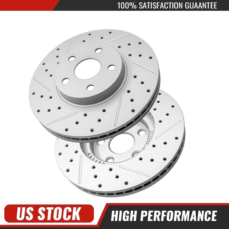 Front Disc Rotors Set For Pontiac Vibe 2003-2008 Scion Tc Celica Corolla Matrix