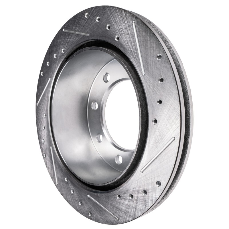 Front Rear Drilled Rotor Brake Pad for Chevy Silverado 2500 GMC Sierra 2500 HD gallery