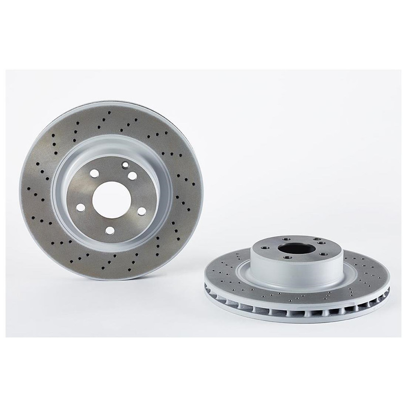Brembo Front Brake Kit Drilled Disc Rotors Low-Met Pads For MB W220 S500 '00-'02 gallery