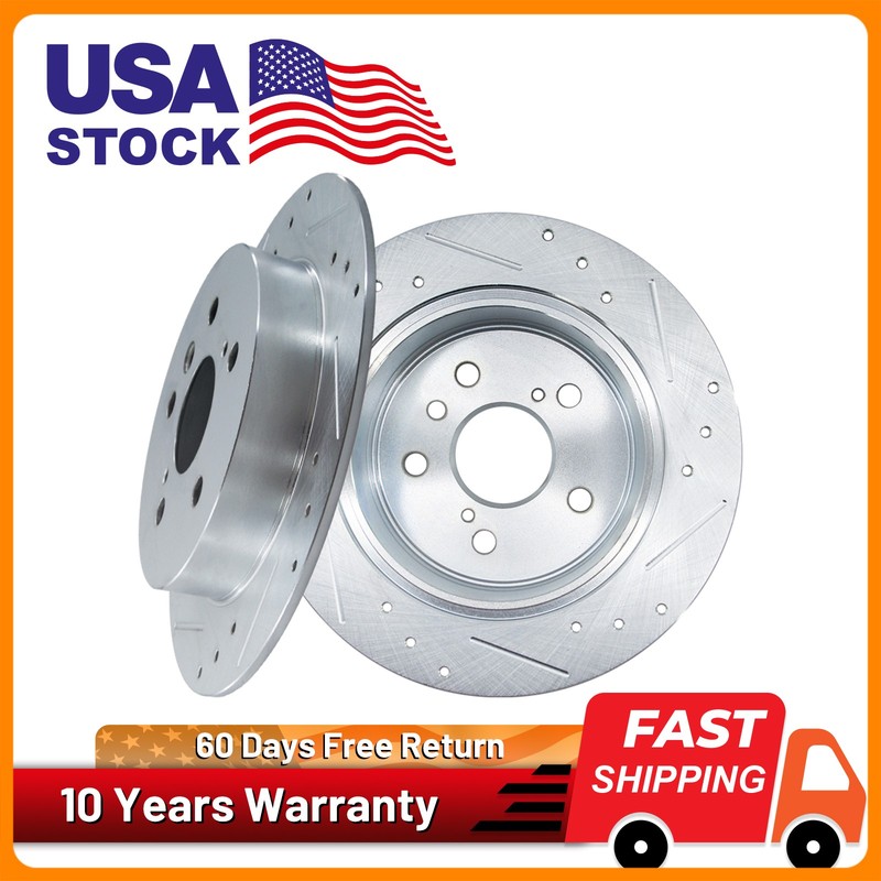 Rear Brake Disc Rotors Set For Lexus Es350 Toyota Avalon Camry LE/XLE 2.4L/3.5L